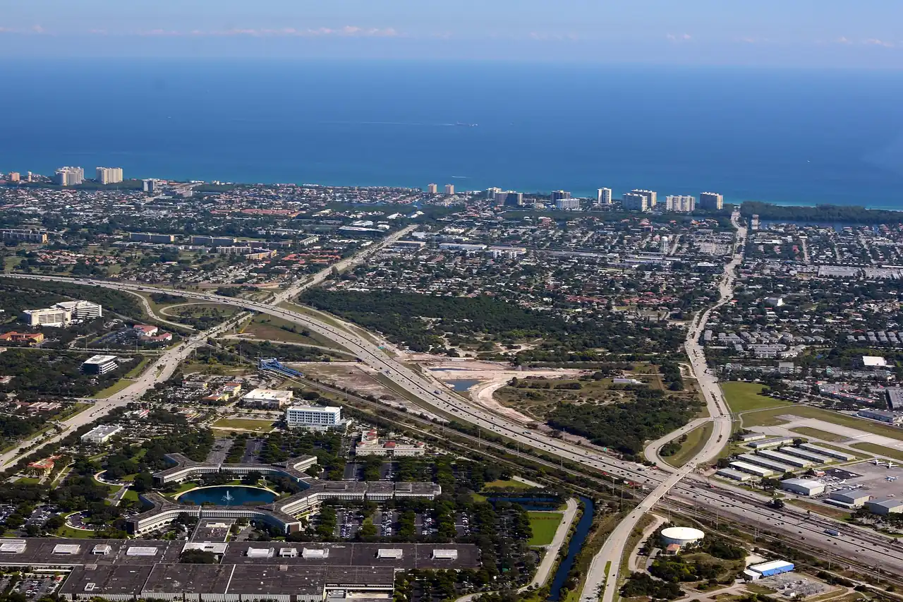 Aerial view over North Boca Raton in 2014.